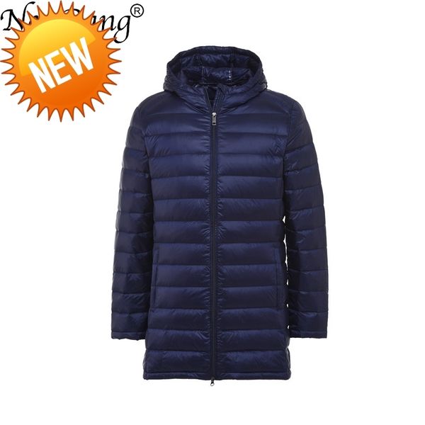 

newbang 7xl 8xl winter long duck down jacket men feather parka man ultra light lightweight warm puffer s, Black