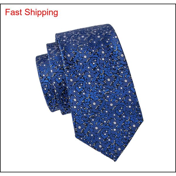 

classic silk mens neck ties blue men ties floral tie sets tie hankerchief cufflinks jacquard woven meeting bus qylzbt mj_fashion, Black;blue