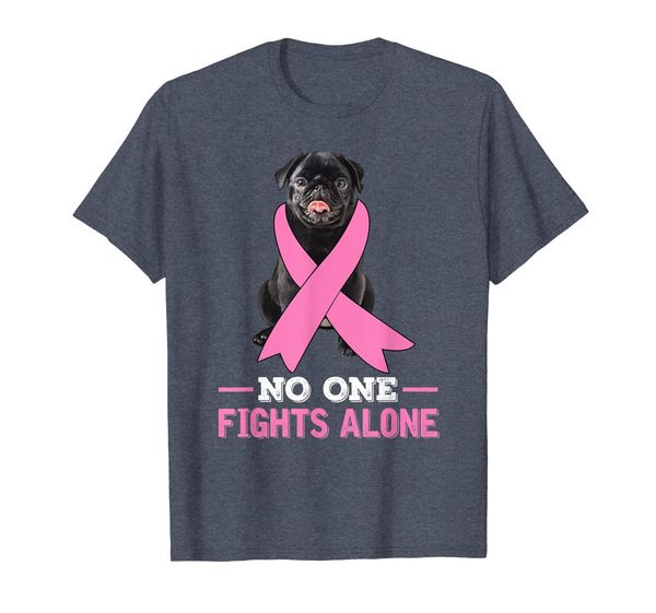 

No One Fights Alone Pug T-shirt, Mainly pictures