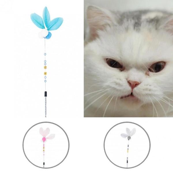 

cat toys creative harmless feather stick toy pet exquisite for kitten