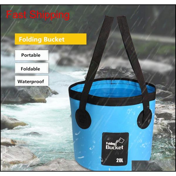 

12l 20l water bag portable bucket water storage carrier bag container waterproof camping hiking fishing tr jlltqk homeindustry
