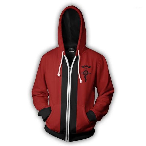 

men's hoodies & sweatshirts product 3d zipper hoodie jackets, coats, uniforms, anime sweaters, cosplay costumes, sweatshirts, suits, ca, Black