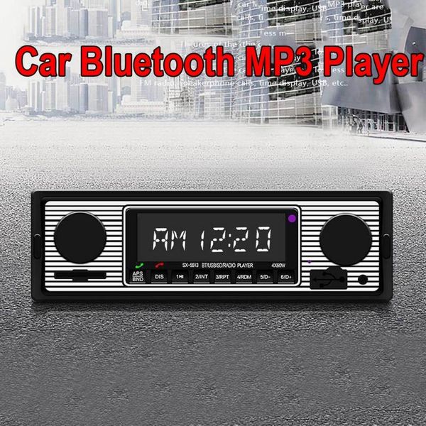 

car audio 1pcs general mp3 bluetooth phone player stereo fm retro radio