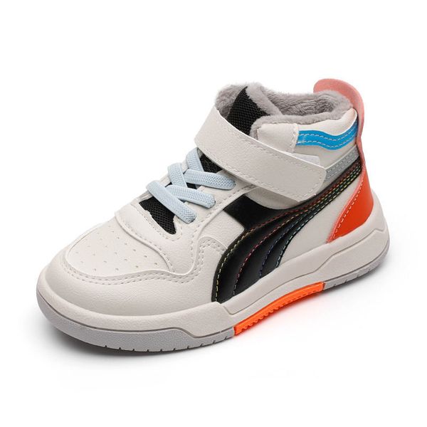 Scarpe sportive per bambini inverno nuovi ragazzi fodera in cotone caldo scarpe da corsa moda all-match ragazze autunno primavera scarpe casual 210303