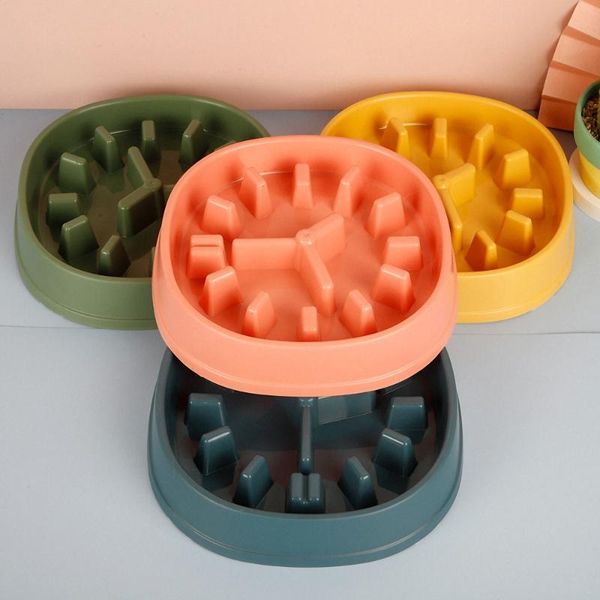 

cat bowls & feeders 1pc creative pp clock design pet bowl for anti slip plug to prevent slow dog products food