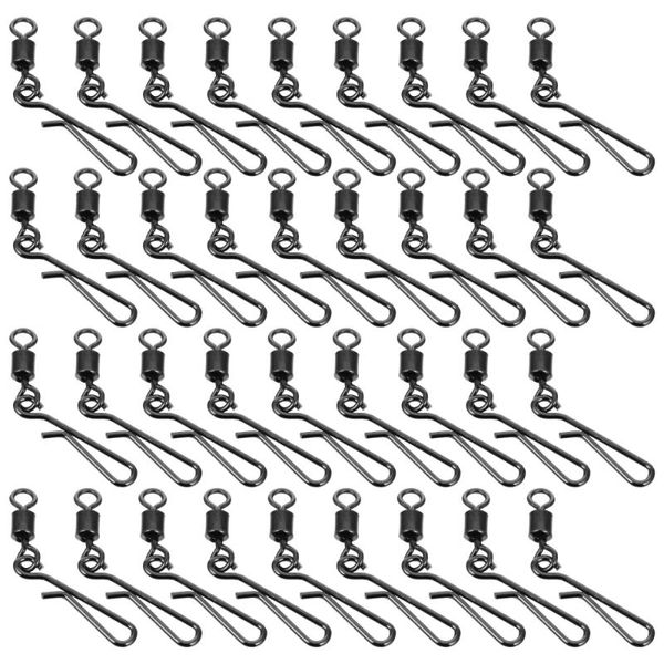 

100pcs fishing snap swivels corrosion resistance alloy swivel fishing tackle