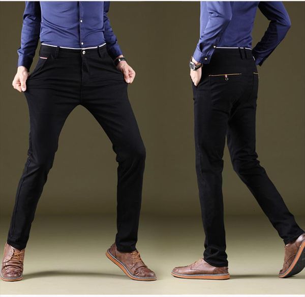 

classic black blue gray women pants casual business fashion slim fit cotton stretch trousers male brand clothing