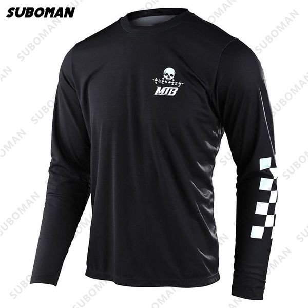 

racing jackets subomam men's long-sleeved cycling pullover t-shirt endurance long-distance motorcycle mtb road bicycle sweatshirt, Black;red