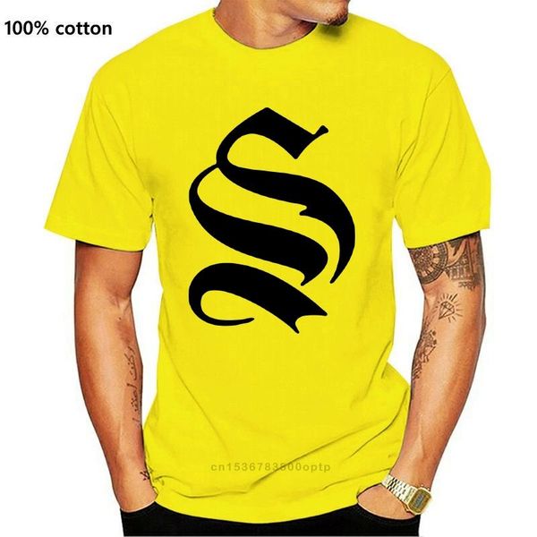 

men's t-shirts sinners attire drop shoulder t-shirt yellow, White;black