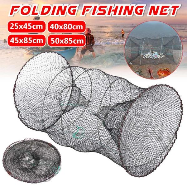 

fishing accessories folded net trap portable zipper bait for shrimp crayfish baits cage tackle dip case