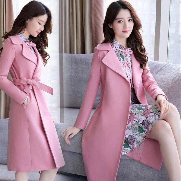 

nicesense casaco winter women coat abrigos mujer sobretudo poncho feminino inverno manteau femme female wool blends 2 piece1, Black