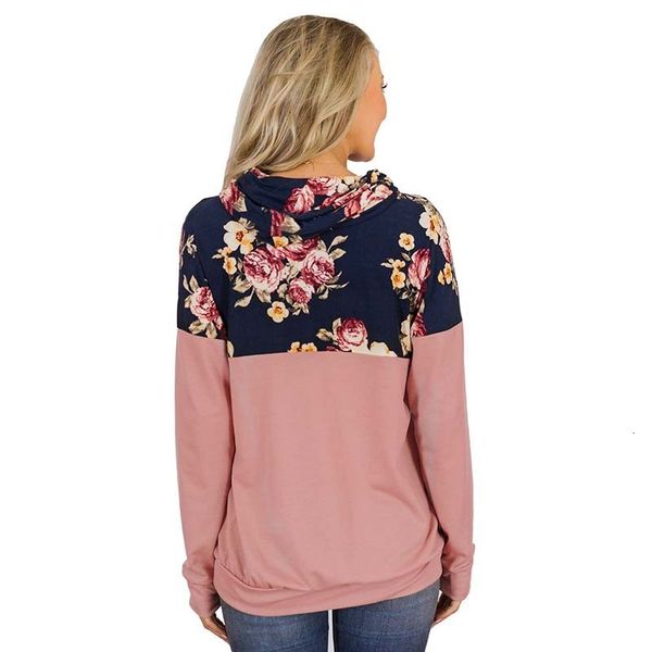 

2021 new autumn winter floral print sweatshirt for women long sleeve plus size fashion hoodies vintage pullovers sweatshirts u7v4, Black