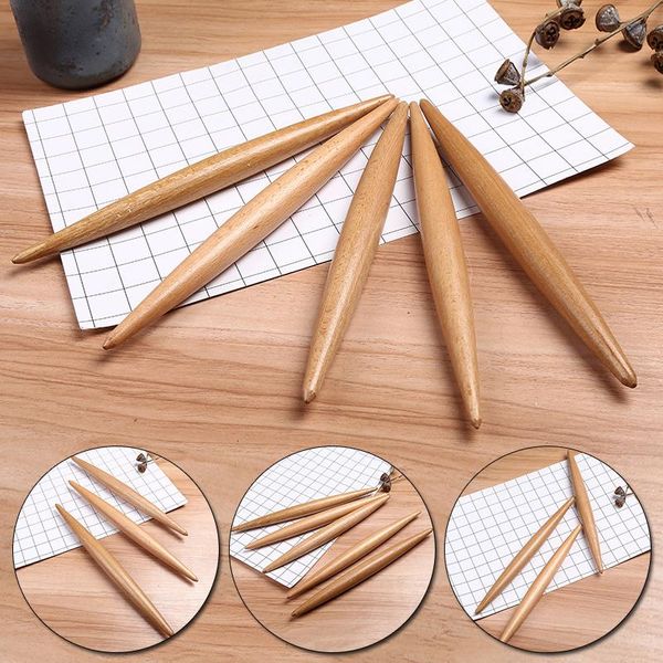 

rolling pins & pastry boards solid wood pointed pin wooden fondant cake pasta dumpling wrapper making tool roll non-stick cooking and baking