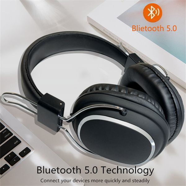 SODO 1004 Bluetooth-Kopfhörer, kabelgebunden, kabellose Over-Ear-Kopfhörer, faltbares Bluetooth 5.0-Stereo-Headset mit Mikrofon, unterstützt TF-Karte