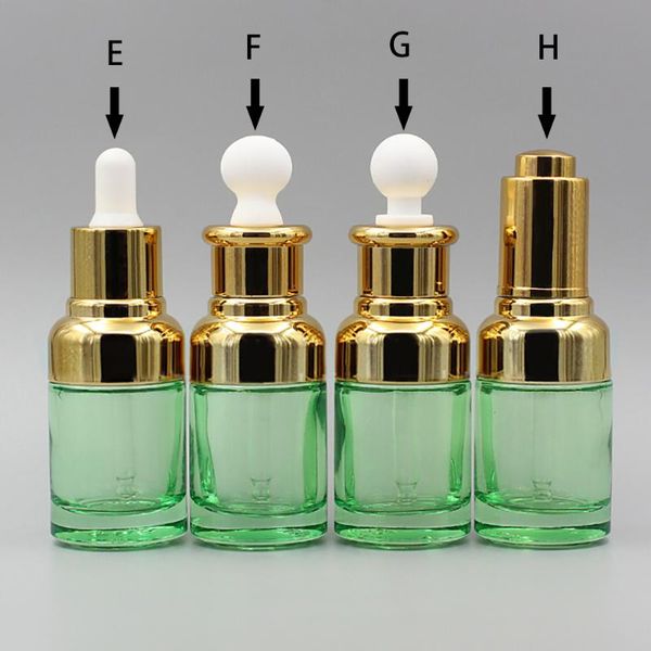 

storage bottles & jars green glass dropper bottle vial nasal oil e liquid 30 ml cosmetic packaging