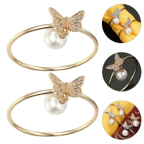 

napkin rings 2 pcs elegant butterflies buckle holders party table decor
