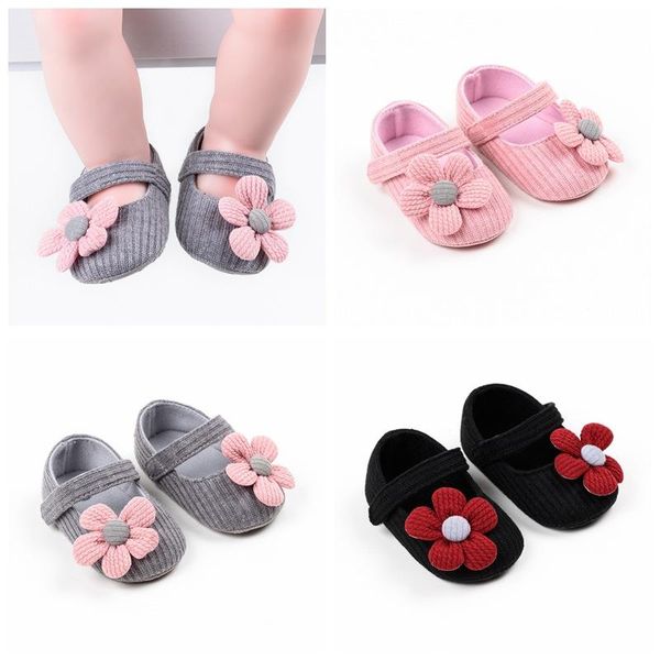 

first walkers 2021 flower cotton prewalker shoes babies born baby girl 1 year kids soft sole crib twins