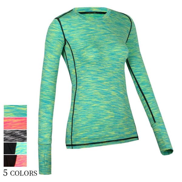 

[special offer] 5 color yoga shirt women outdoor running compression clothes tight elastic sportswear training fitness clothes, White;red