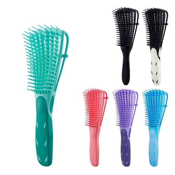 

hair brushes detangling brush scalp massage comb for curly detangler hairbrush women men salon, Silver