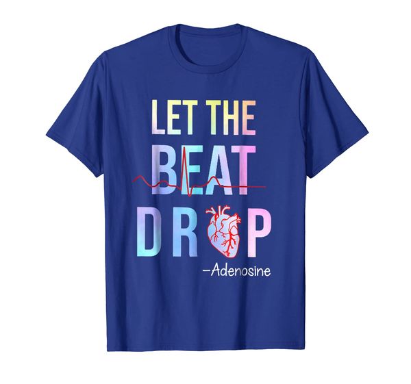 

funny let the beat drop adenosine t shirt gift for women men, White;black