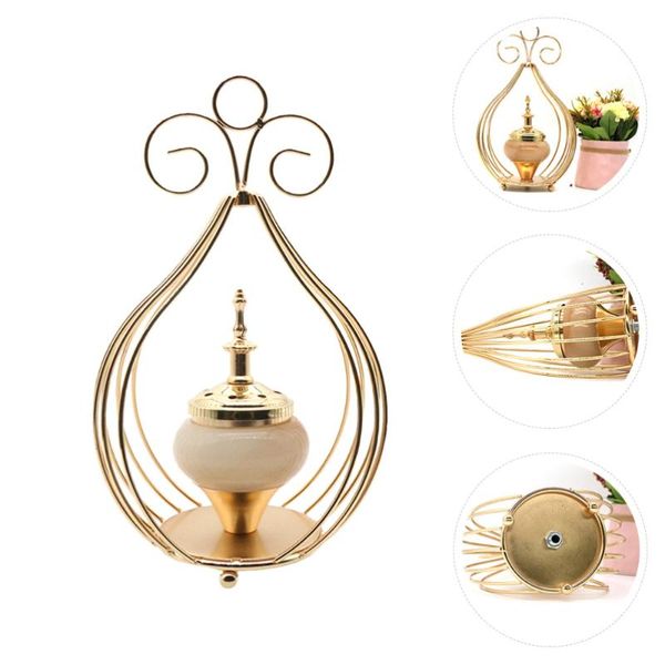 

decorative incense burner golden censer holder mini deskcenser layout