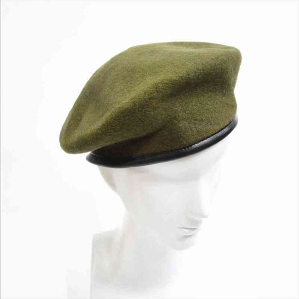 

fashion military soldier army hat men women winter warm wool beret, Blue;gray