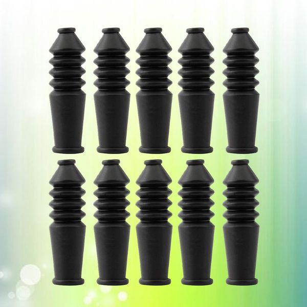 

cycling caps & masks 10pcs mountain folding v brake elbow dust line protection cover accessories rubber sleeve(black)