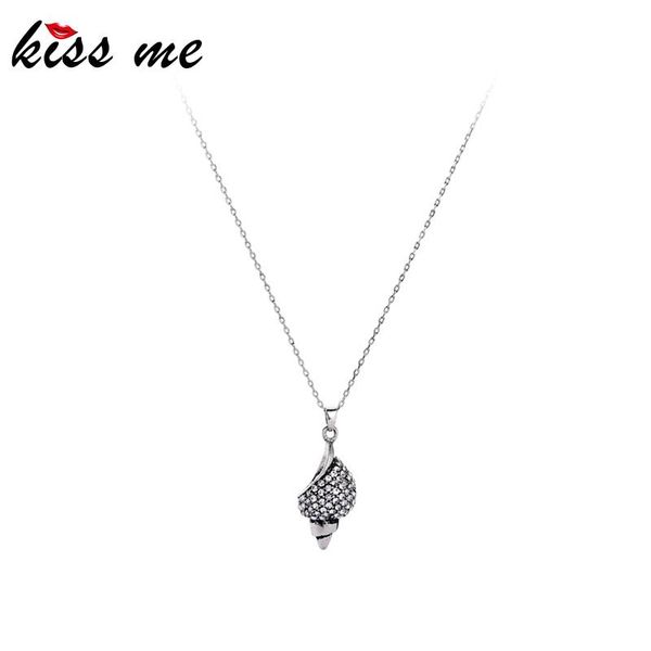 

pendant necklaces kissme women necklace 2021 est rhinestone winkles vintage fashion jewelry, Silver