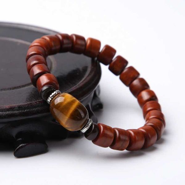 

beaded, strands pure natural beef bone made buddhist bead feng shui gift bracelet for man and women handmade good lucky amulet jewellery, Black