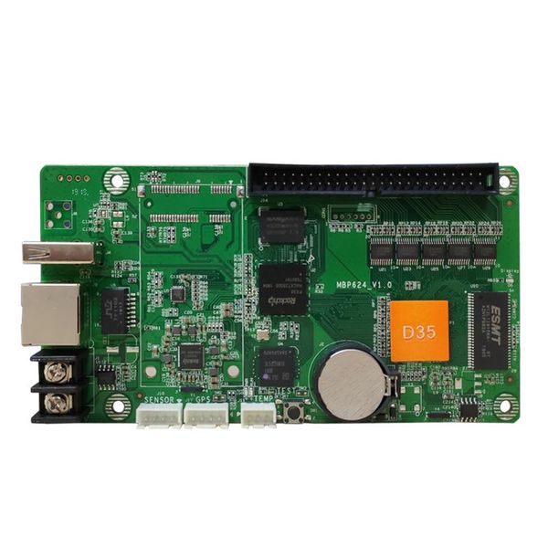 

display huidu hd-d35 async led controller 1024*64 door lintel full color, taxi roof, bus advertising screen dedicated