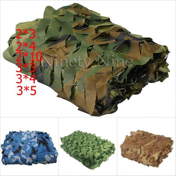 

shade 2x3m to 5x10m outdoor camping military camouflage nets woodland army camo netting sun sheltertent shelter