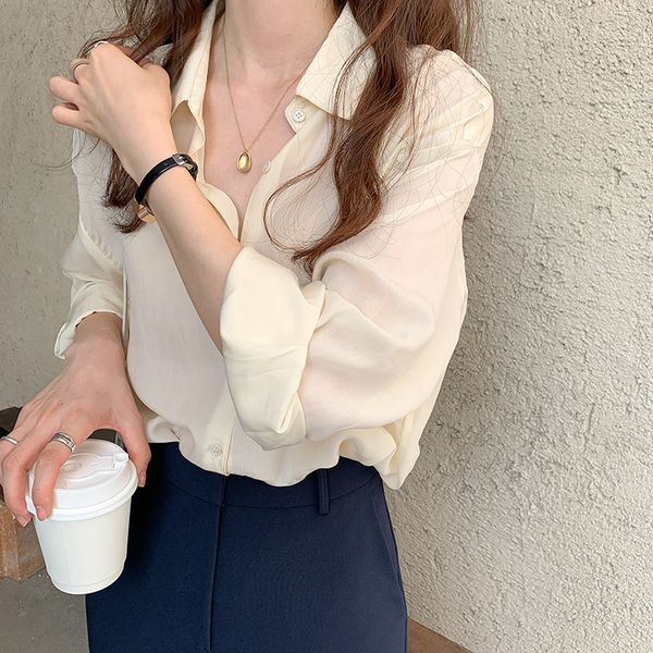 

fashion white blouse and shirt long sleeve womens and blouses women shirt 210225