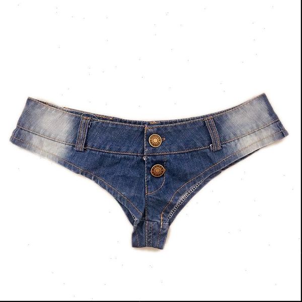 

high cut jeans denim booty shorts double button low waist micro mini short erotic beach club wear ty66, White;black