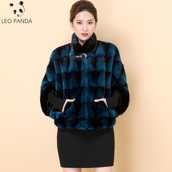 

women's fur & faux coat women whole short cape shawl mother real jacket outerwear female fashion 2021 winter parka clothes, Black