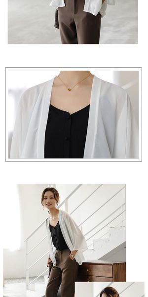

women's jackets womens ladies soft wedding capes summer jacket wraps chiffon shrug bridal bolero shawl and evening beach cover up, Black;brown