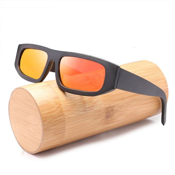 

2021 new design men and women bamboo wood sunglasses polarized lenses uv400 zc28 g652, White;black