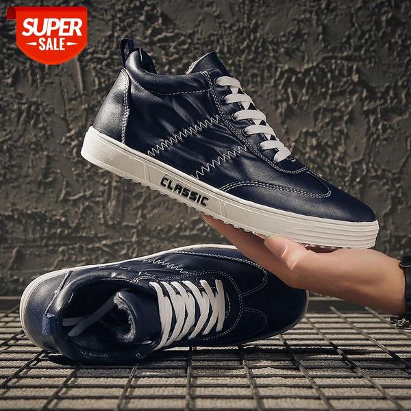 

men high vulcanized shoes 2019 winter fashion outdoor comfort warm casual shoes man brand male sneakers walking cotton #wv2n