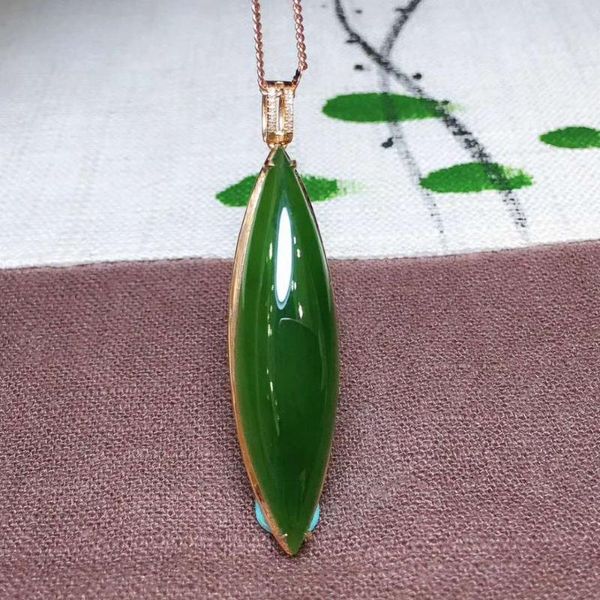 

lockets 18k gold and tianbi jade pendanth05#, Silver