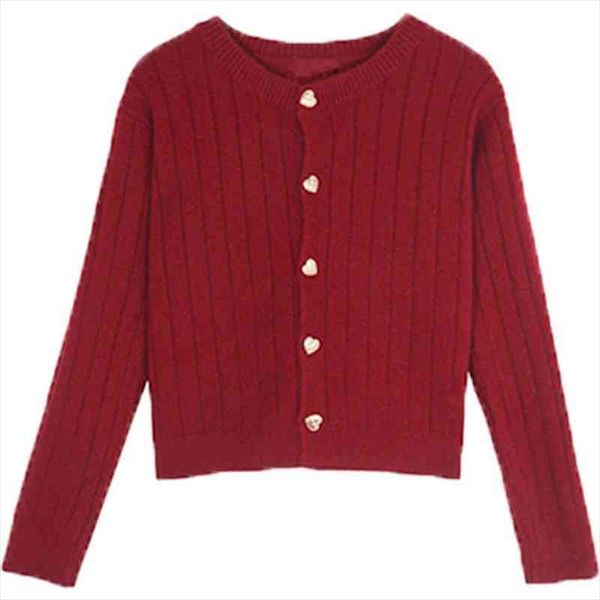 

women sweaters winter korean fashion cute heart buttons long sleeve knitted cardigan christmas warm sweater, White;black
