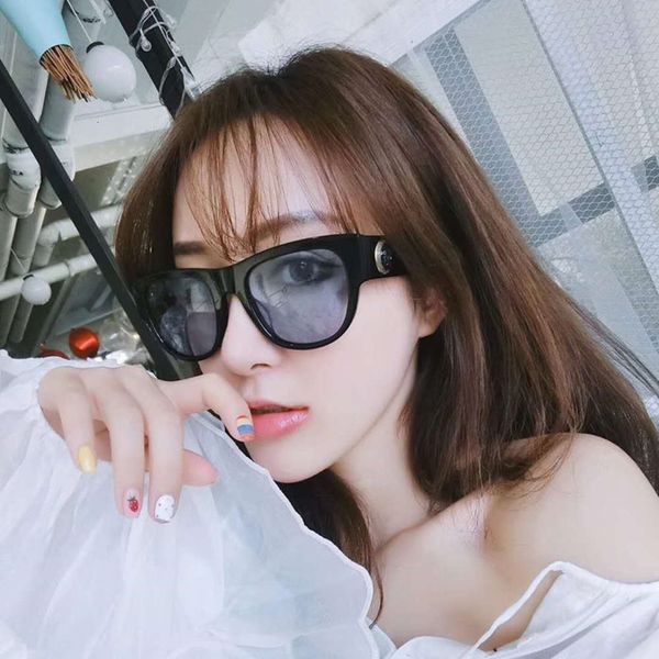 

1896 big frame sunglasses women's fashion 2020 new fashion net red same sunglasses female star same glasses female, White;black