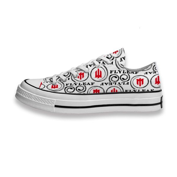 

custom printed sho music band logo flyleaf sneakers low mens womens skateboard sport footwear diy trainers canvas casual shoe