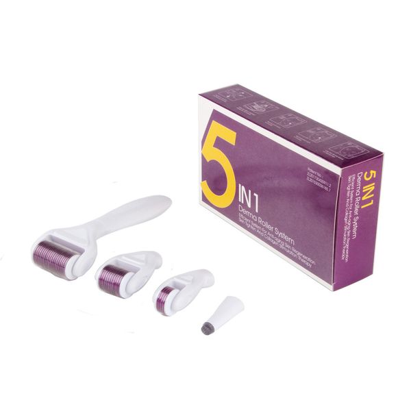 Kit microaghi originali DRS 5in1 Derma Roller per la microdermoabrasione di aghi per trattamenti di ringiovanimento multipli per la cura della pelle