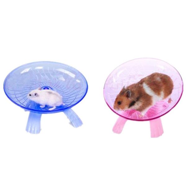 

small animal supplies 18cm diameter hamster toy mouse plastic running disc flying saucer pet exercise sport jogging wheel tool 29