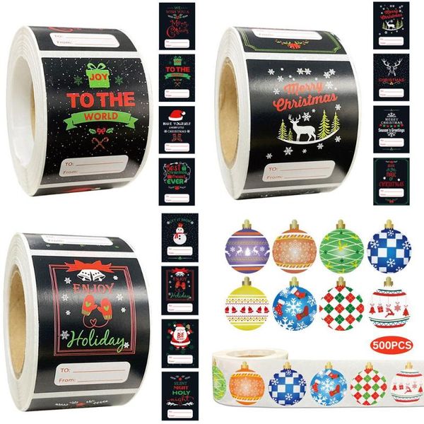 

gift wrap christmas ball wedding decor party supplies cookie bags tags label stickers package merry