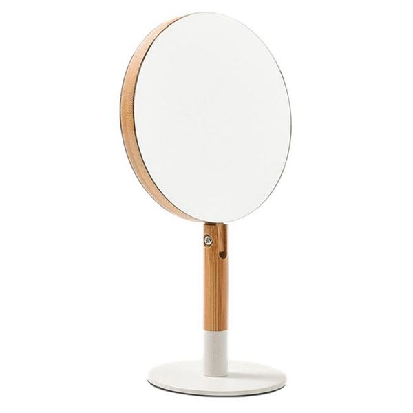 

compact mirrors wooden deskmakeup mirror 3x magnifying beauty 360 degree rotating