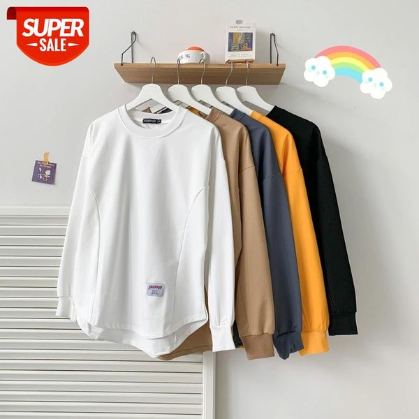 

2020 new women long sleeve t shirt autumn pullover lady loose tee shirts female plus size woman casual t-shirt oversized #5r3j, White