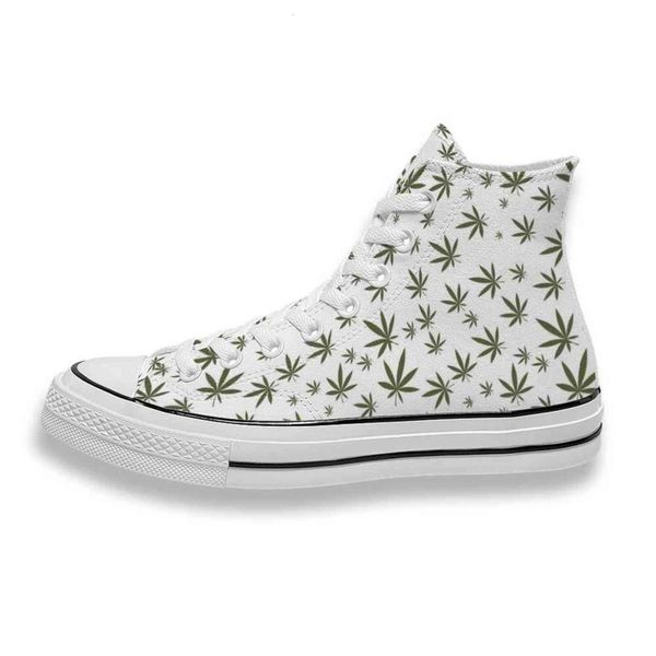 

custom printed small morphine leaf sneakers high mens womens running shoes skateboard diy trainers canvas casual shoe, Black