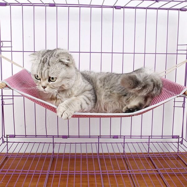 

cat beds & furniture multifunctional mat summer pet cage hammock mesh breathable comfortable kitten bed sleeping supplies