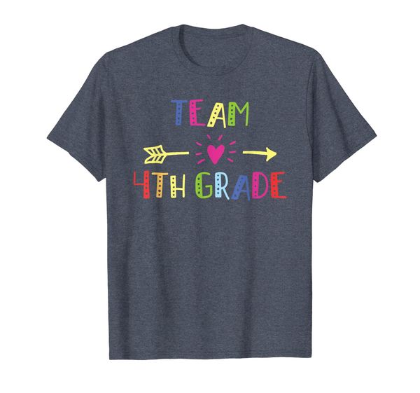 

fourth 4th grade team squad crew last day of school t shirt, White;black