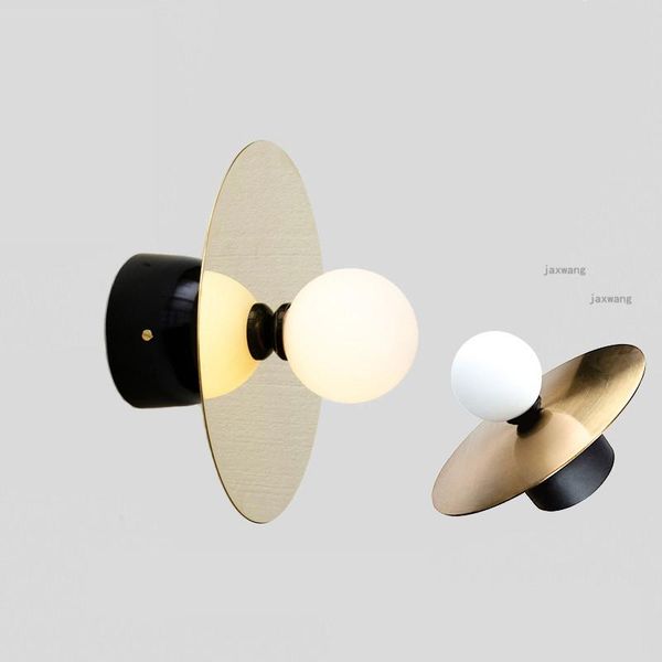 

wall lamp creative iron glass led lamps luminaire light fixtures bathroom bedroom sconces bedside